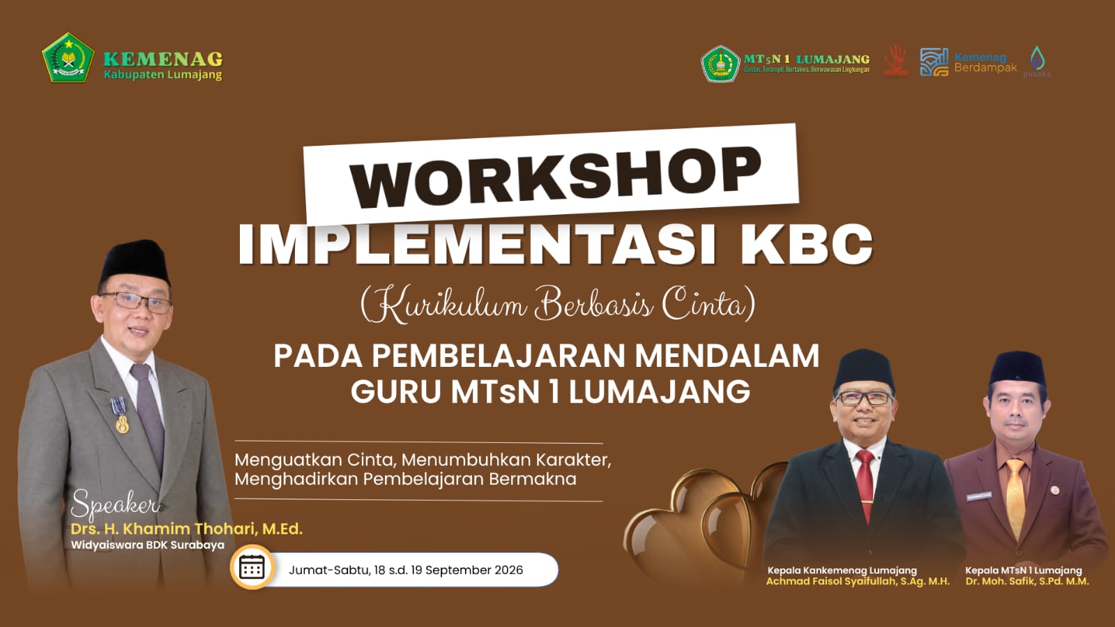 Workshop Implementasi KBC pada pembelajaran mendalam Guru MTsN 1 Lumajang