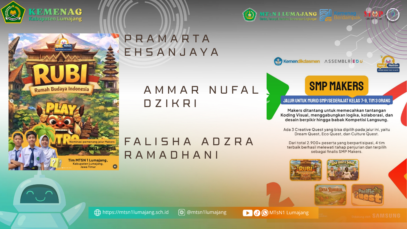 MTsN 1 Lumajang Mengikuti Kompetisi Nasional Koding Visual